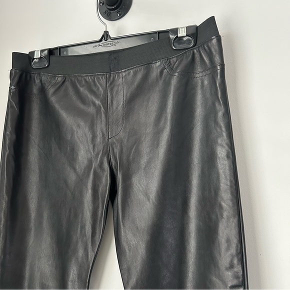 Genuine Leather Low Rise Leggings - Picture 3 of 6